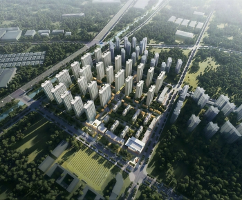 Modern Architectural Bird's-eye View Planning-ID:124808072