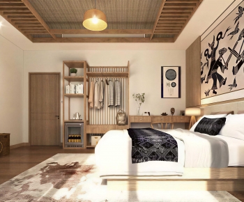 Wabi-sabi Style Bedroom-ID:862267978