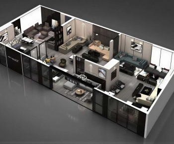 Modern A Bird's-eye View Of Home Decoration-ID:841720132