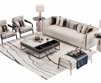 New Chinese Style Sofa Combination-ID:299312111