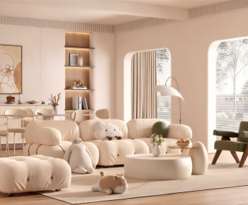 Modern A Living Room-ID:834930905