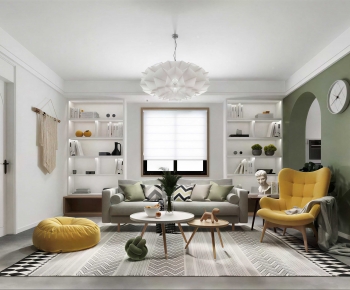 Nordic Style A Living Room-ID:483833076