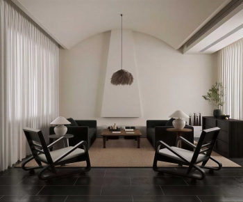 Wabi-sabi Style A Living Room-ID:589307076