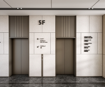 Modern Office Elevator Hall-ID:113115074