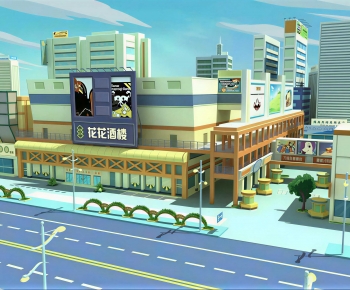 Modern Cartoon House-ID:291020932