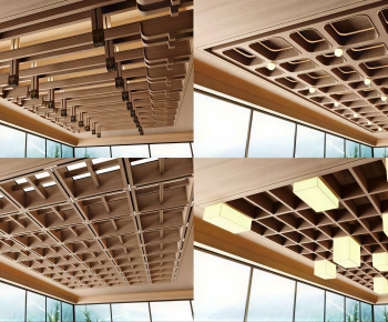 Modern Suspended Ceiling-ID:517257931