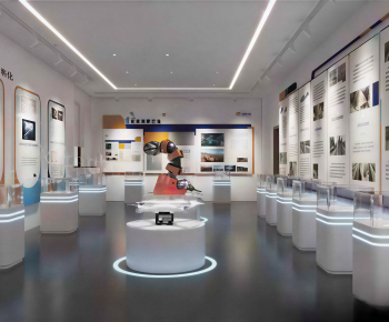 Modern Exhibition Hall-ID:671988969