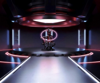 Modern Exhibition Hall-ID:595845944