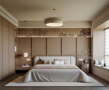 New Chinese Style Bedroom-ID:381860793