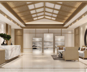 New Chinese Style Lobby Hall-ID:623754023