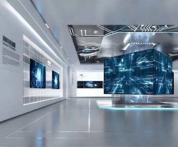 Modern Exhibition Hall-ID:710263973