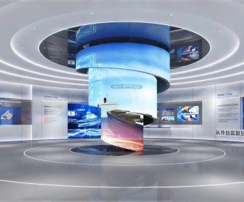 Modern Exhibition Hall-ID:560288912