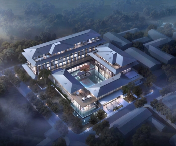 Modern Architectural Bird's-eye View Planning-ID:399362099