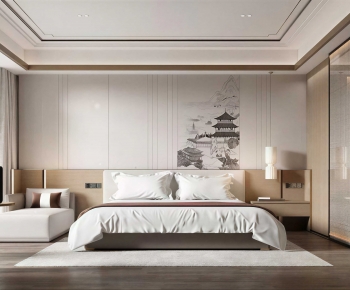 New Chinese Style Bedroom-ID:321851979