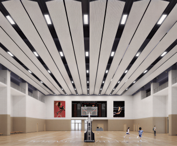 Modern Exhibition Hall-ID:595511913