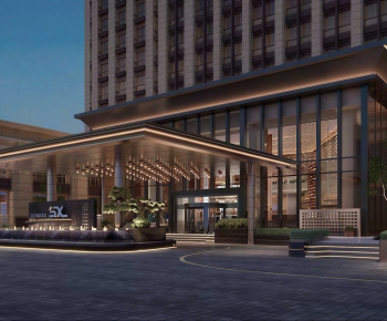 Modern Appearance Of Commercial Building-ID:487955092