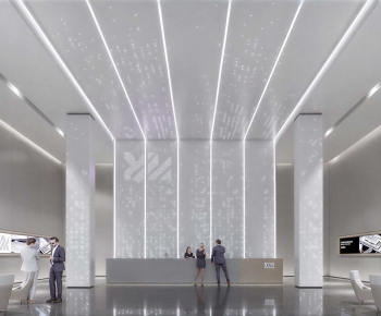 Modern Office Reception Desk-ID:861859083