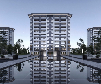 Modern Residential Building-ID:350373985