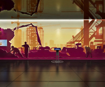 Modern Exhibition Hall-ID:820832972