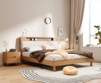 Modern Double Bed-ID:259238001
