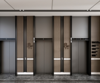 Modern Office Elevator Hall-ID:163527013