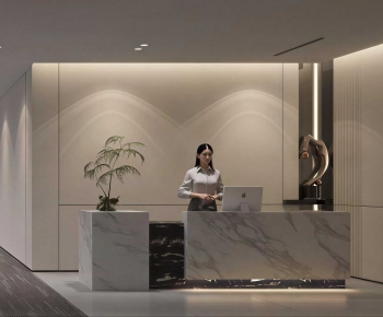 Modern Office Reception Desk-ID:354317903