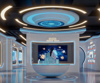 Modern Exhibition Hall-ID:438577894