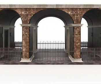 Simple European Style Facade Element-ID:124253036