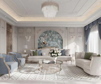 European Style A Living Room-ID:590233092