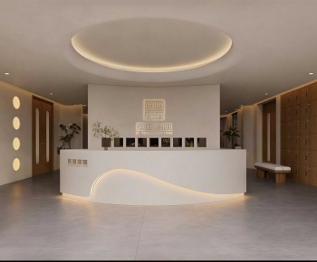 Modern Office Reception Desk-ID:955319481