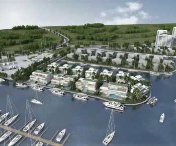 Modern Architectural Bird's-eye View Planning-ID:403141024