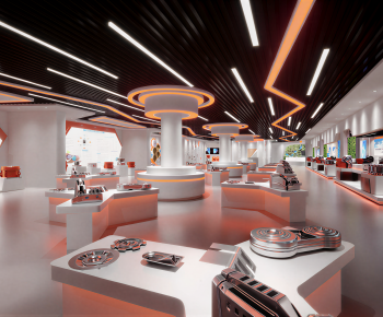 Modern Exhibition Hall-ID:594978098