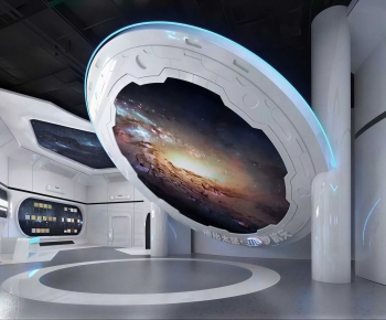 Modern Exhibition Hall-ID:438320641