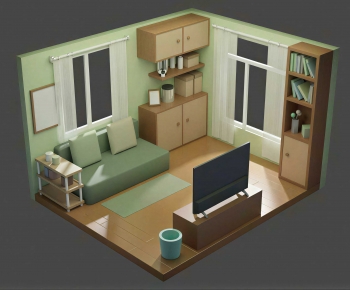 Modern Cartoon House-ID:943655978