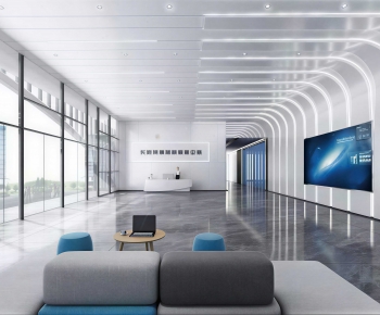 Modern Office Reception Desk-ID:594039926