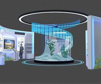 Modern Exhibition Hall-ID:328921085