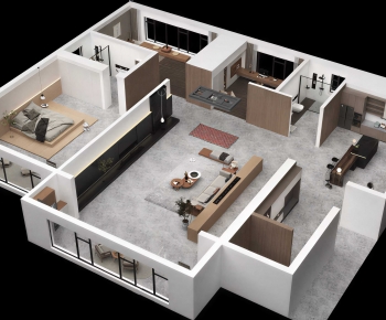 Modern A Bird's-eye View Of Home Decoration-ID:207305919