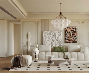 French Style A Living Room-ID:825093986