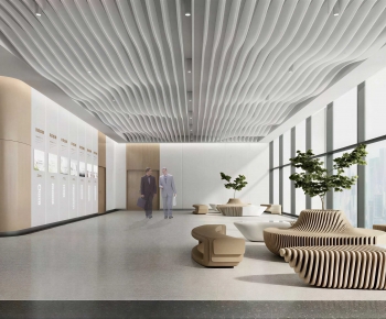 Modern Office Reception Desk-ID:459368941