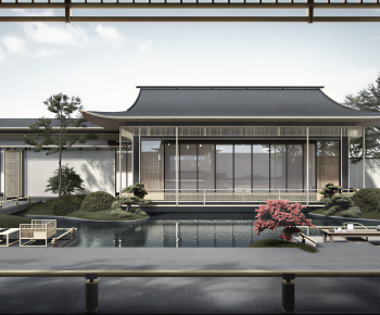 New Chinese Style Appearance Of Commercial Building-ID:679603109