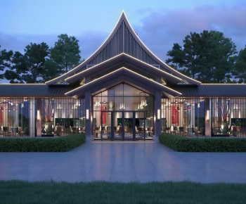 Modern Appearance Of Commercial Building-ID:242247106