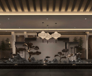 New Chinese Style Lobby Hall-ID:905628925
