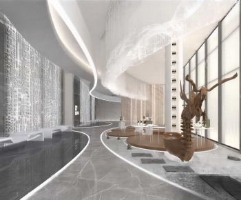 Modern Office Reception Desk-ID:489926101