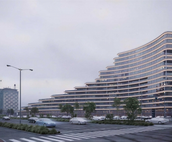 Modern Appearance Of Commercial Building-ID:301302914