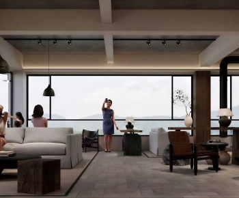 Modern A Living Room-ID:385855915