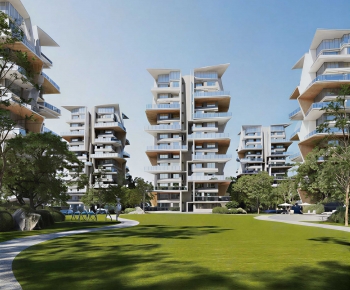 Modern Residential Building-ID:663436891