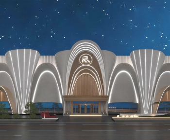 Modern Appearance Of Commercial Building-ID:982049948