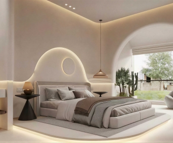 Wabi-sabi Style Bedroom-ID:837229012