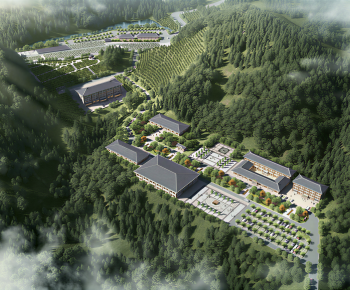 Modern Architectural Bird's-eye View Planning-ID:996227984