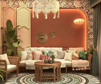 Southeast Asian Style A Living Room-ID:232079037